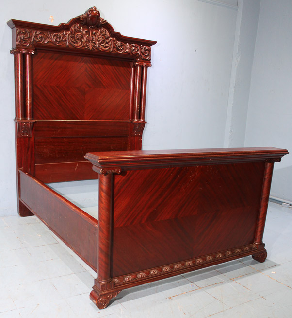 087e - 4 piece solid mahogany bedroom suite