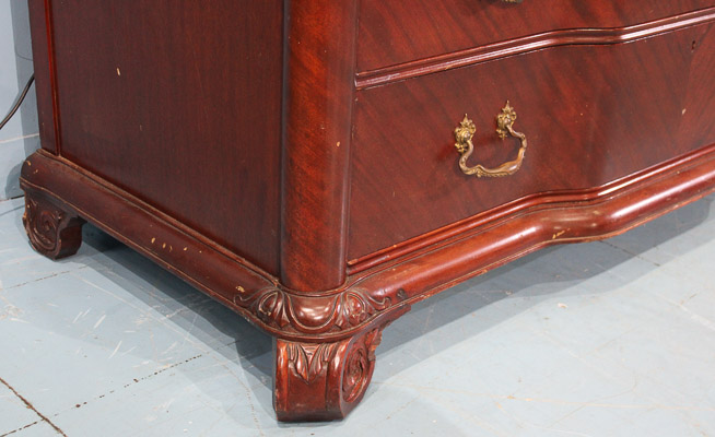 087j - 4 piece solid mahogany bedroom suite