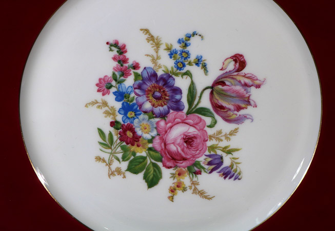 133b - 8 plates made in Bohemian Czechoslovakia, very heavy