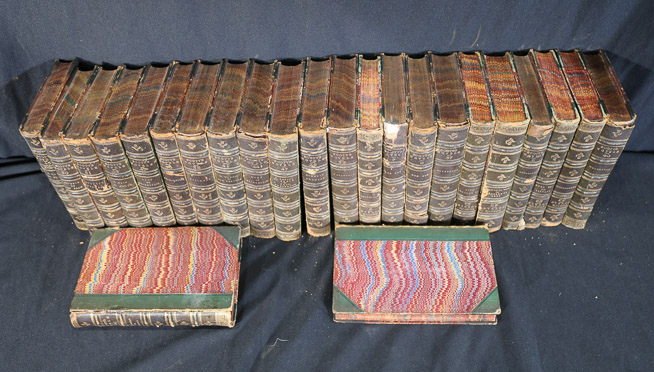 588b - 24 leather bound Scotts Novels