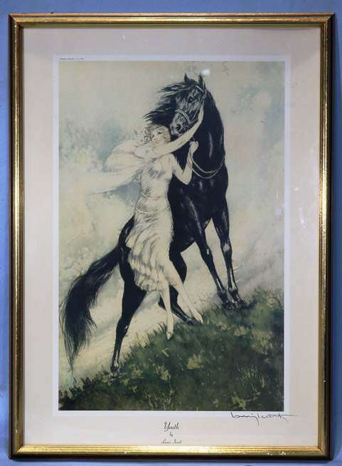 404a - Lewis Icart print titled youth, 22 x 30-5