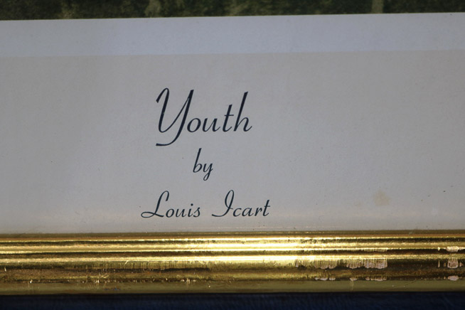 404d - Lewis Icart print titled youth, 22 x 30-5