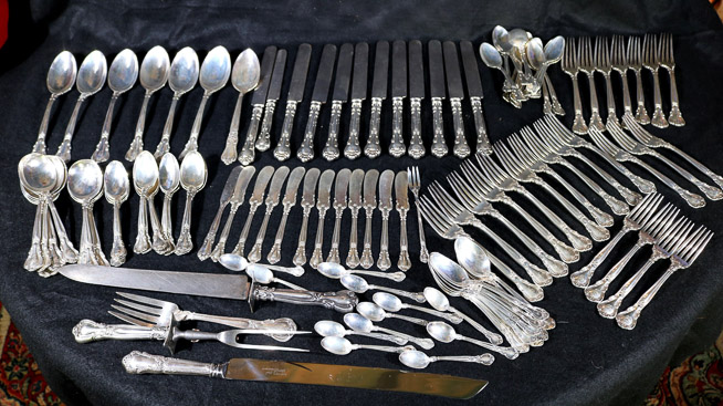 004a - Gorham Chantilly sterling silver flatware