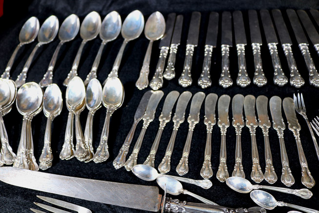 004c - Gorham Chantilly sterling silver flatware