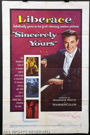 114a - Sincerely Yours, 27 x 41, Design. 1