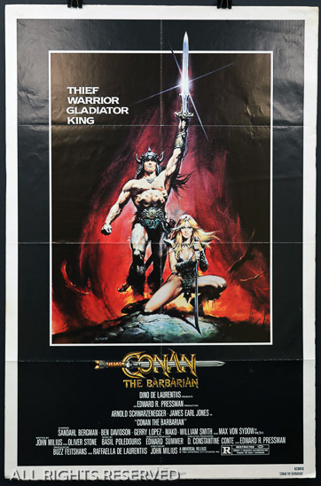 117a - Conan the Barbarian, 27 x 41, Design. 1