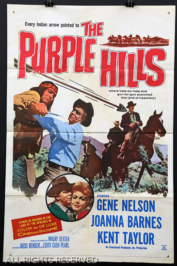 156a - The Purple Hills, 27 x 41, Design. 1