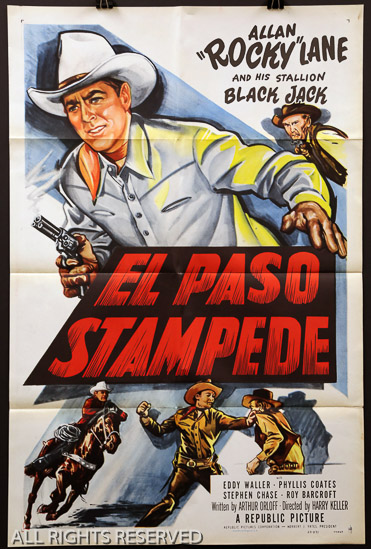 167a - El Paso Stampede, 27 x 41, Design. 1