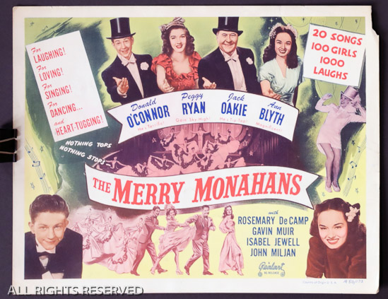 220a - The Merry Monahans, 11 x 14, Design. LC