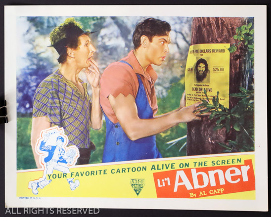 222a - Li'l Abner, 11 x 14, Design. LC
