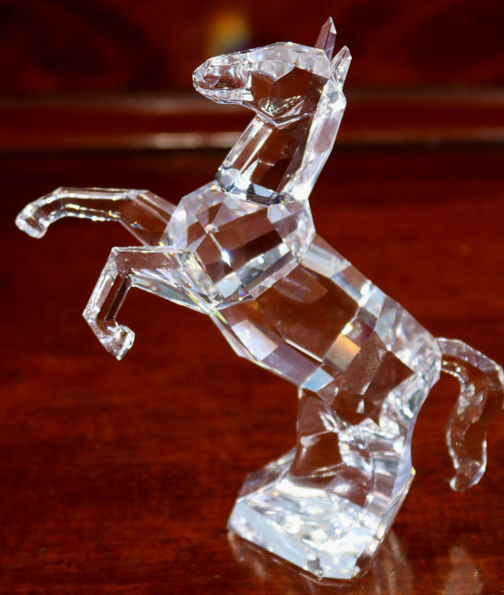 239a - Swarovski crystal horse, 6.5 in. T.-11