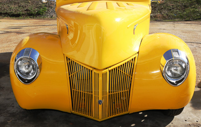 011c - Street rod 1941 Ford pickup, runs strong with new engine, automatic transmission, new tires and new yellow paint, over 55,000 spent on this project-22