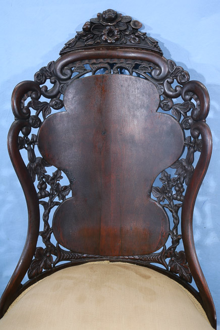 049c - Rosewood laminated Tutt Hill King parlor chair by J. H. Belter, 37 in. T, 19 in. W, 18 in. D.-28