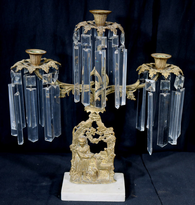 399a - Brass girandole, 17 in. T, 16 in. W.-14