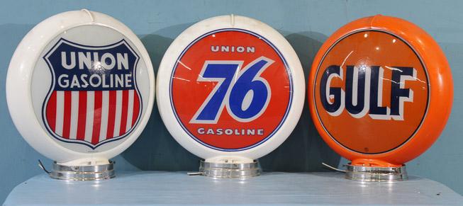 333a -3 piece set of replacement round gas pump medallion
