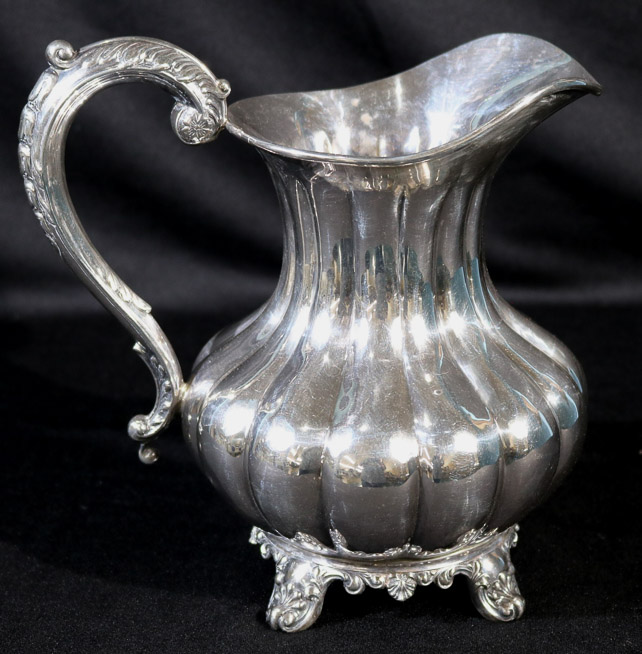 005a - Birks sterling silver water pitcher, 9 in. T.