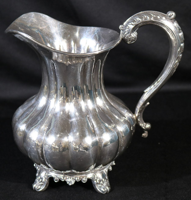 005b - Birks sterling silver water pitcher, 9 in. T.