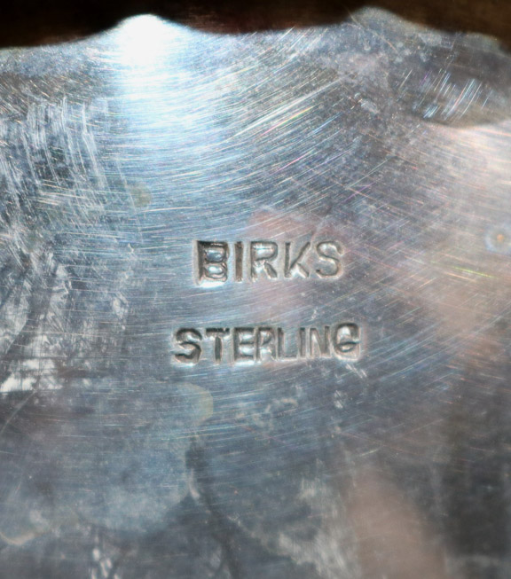 005c - Birks sterling silver water pitcher, 9 in. T.
