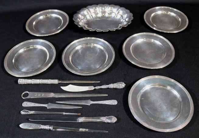 164a - 15 pieces of sterling silver