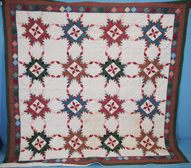 376a - Star pattern quilt