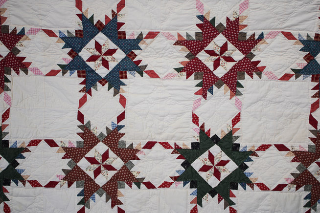 376b - Star pattern quilt