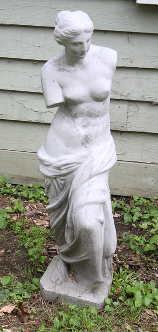 179a - Concrete garden statue of Venus, 34 in. T.