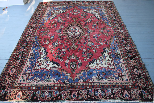 484a - Handmade Hamadan Persian rug