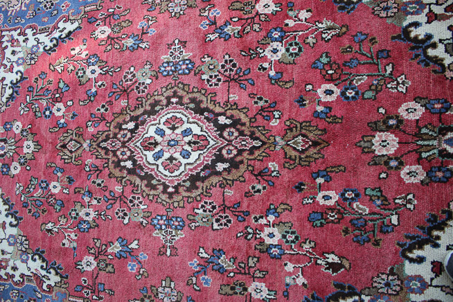 484c - Handmade Hamadan Persian rug