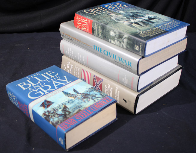 498a - 5 books on Civil War and Natchez Literature,