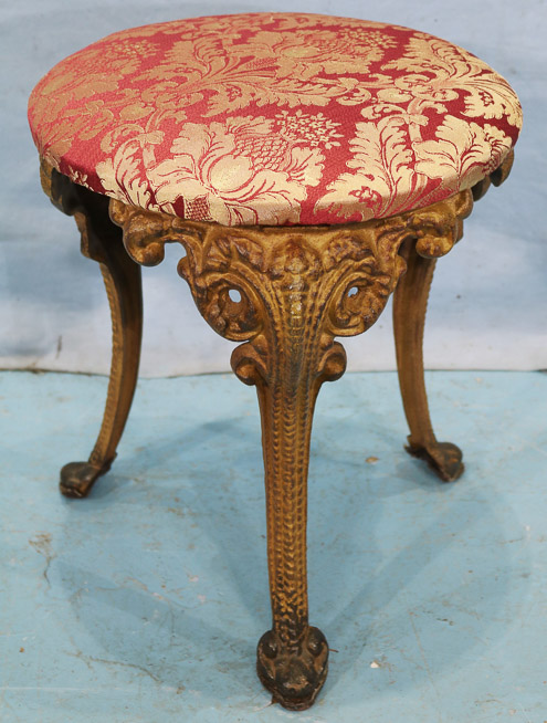 206a - Cast  iron Victorian stool